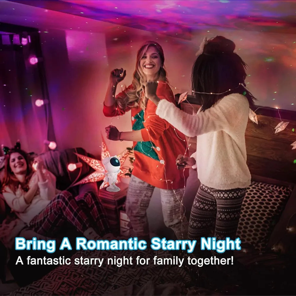 Astronaut Light Projector – 360° Galaxy Star Projector with Timer & Remote Control, Ideal for Bedroom Ceiling, Home Decor, and Parties (Corded Electric