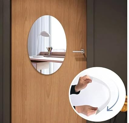 Oval Mirror sticker for wall,bathroom and kitchen