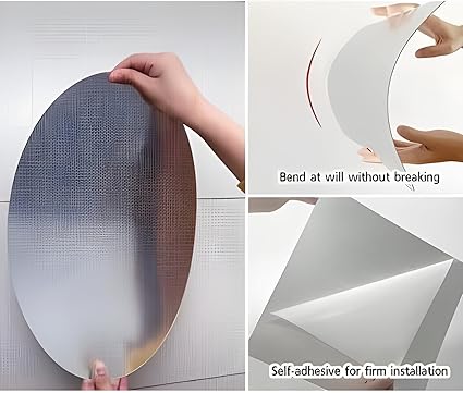 Oval Mirror sticker for wall,bathroom and kitchen