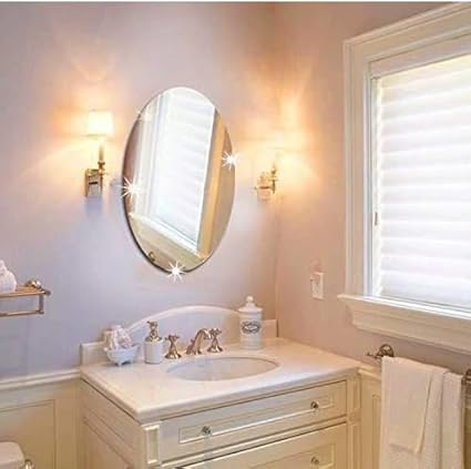 Oval Mirror sticker for wall,bathroom and kitchen