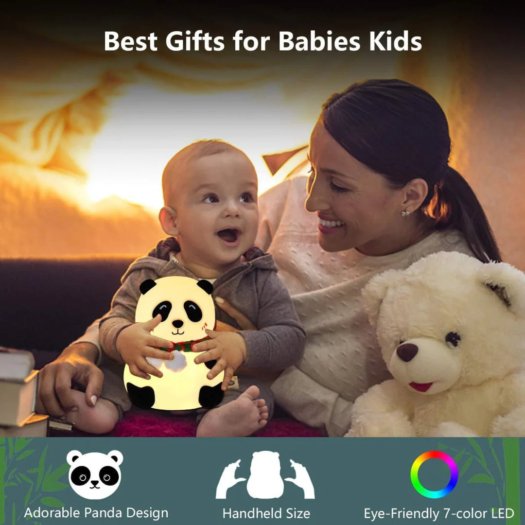 panda night light lamp