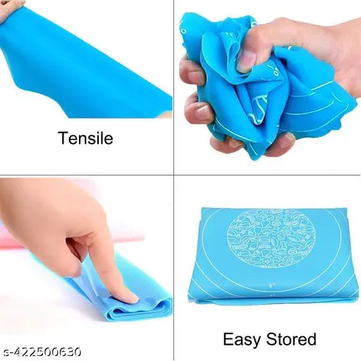 silicon baking mat rotimat & rolling pin/belan (Free)